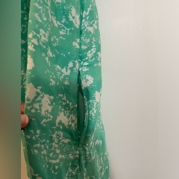 prAna Parisol Midi Dress Aqua Canopy Sleeveless Halter Size Medium Sundress - Picture 6 of 14